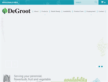 Tablet Screenshot of degroot-inc.com